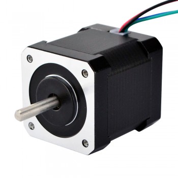 Doppelwelle Nema 17 Schrittmotor Bipolar 1.8 Grad 44Ncm 1.68A 2.8V 4 Drähte Hybrid-Schrittmotor