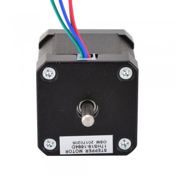 Doppelwelle Nema 17 Schrittmotor Bipolar 1.8 Grad 44Ncm 1.68A 2.8V 4 Drähte Hybrid-Schrittmotor