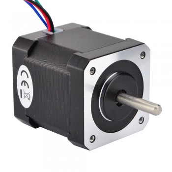 Doppelwelle Nema 17 Schrittmotor Bipolar 1.8 Grad 44Ncm 1.68A 2.8V 4 Drähte Hybrid-Schrittmotor