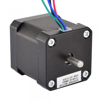 Doppelwelle Nema 17 Schrittmotor Bipolar 1.8 Grad 44Ncm 1.68A 2.8V 4 Drähte Hybrid-Schrittmotor