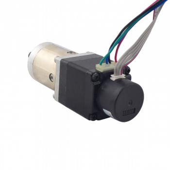 Nema 11 Closed-Loop Getriebeschrittmotor 27:1 mit Encoder 300CPR 0.07Nm 1.8 Grad 0.67A 4 Drähte Getriebe Schrittmotor