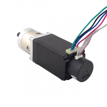 Nema 11 Closed Loop Getriebe Schrittmotor 5:1 mit Encoder 300CPR 1.8 Grad 8.04V 0.67A 4 Drähte Getriebeschrittmotor