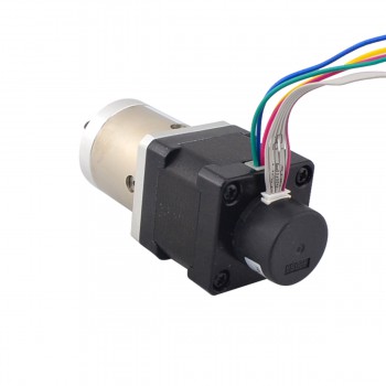 Nema 14 Closed-Loop Getriebeschrittmotor 19:1 mit Planetengetriebe 1000CPR 1.8 Grad 0.14Nm 3.20V 1A