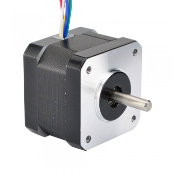 Doppelwellen Nema17 Schrittmotor Unipolar 0,9 Grad 16 Ncm 0,3A 12V 42 x 34 mm 6 Drähte Hybrid-Schrittmotor