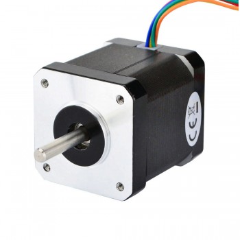 Nema 17 Schrittmotor Unipolar 12 Volt 0,9 Grad 32Ncm 0,4A 12V 6 Drähte Hybrid-Schrittmotor