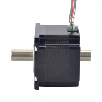 Nema 23 Hohlwellen-Schrittmotor 1.8 Grad 0.78 Nm 2.0A Doppelwelle Bipolar Hybrid Schrittmotor