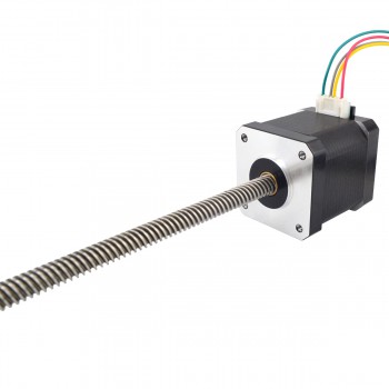 Nema 17 Non-captive Linear Schrittmotor 48mm Stapel 1.68A Leitung 8mm/0.31496