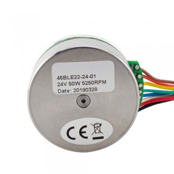 Außenläufermotor 24V 5250 U/min 0.084Nm 50W 2.6 A 3 Phasen Bürstenloser DC-Getriebemotor