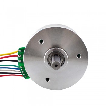 BLDC Außenläufermotor 24V 3740 U/min 0.284Nm 100W 5.3A 3 Phasen Bürstenloser DC-Flachmotor