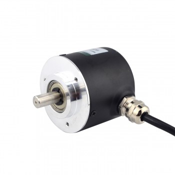 Schrittmotor Encoder 2000 CPR Inkrementaler Schrittmotor Drehgeber ABZ 3-Kanal 8 mm Vollwelle ISC5208