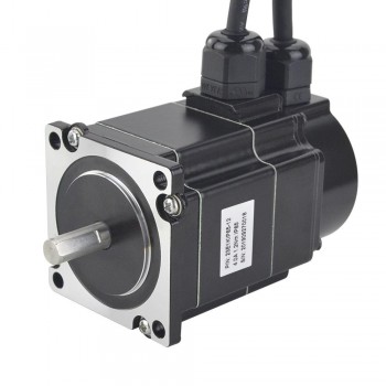 P Serie IP65 Wasserdichter Nema 23 Closed Loop Schrittmotor 1,2 Nm 1.8 Grad mit Encoder 1000CPR 2 Phasen