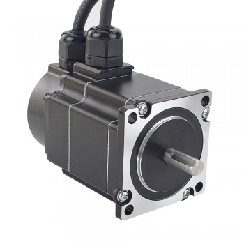 P Serie IP65 Wasserdichter Nema 23 Closed Loop Schrittmotor 1,2 Nm 1.8 Grad mit Encoder 1000CPR 2 Phasen