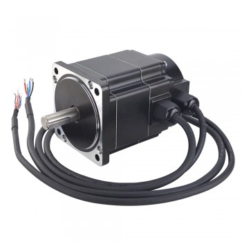 P Serie IP65 Nema 34 Wasserdichter Closed-Loop Schrittmotor 1,8 Grad 4,5 Nm 2 Phasen mit Encoder 1000CPR