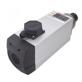 Quadrat CNC Spindelmotor Luftgekühlt 380V 6.0KW 18000RPM 300Hz ER32 Spannzange AC-Spindel 4 Lager