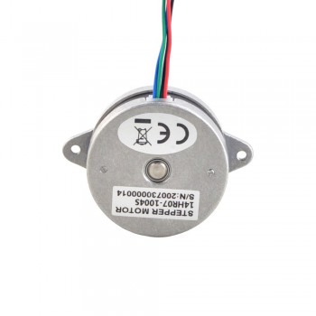 Rund Nema 14 Bipolar Schrittmotor 1,8 Grad 9 Ncm 1,0 A Φ36 x 17,5 mm 4 Drähte Mini-Schrittmotor