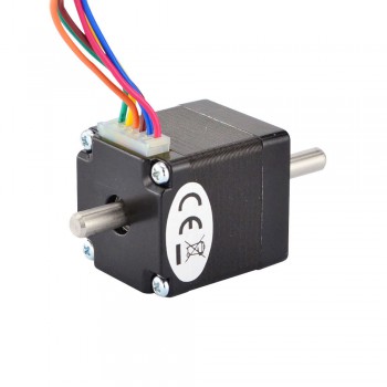 Doppelwelle Nema 11 Unipolar Schrittmotor 1.8deg 4.3Ncm 0.95A 2.7V 28x31mm 6 Drähte Kleiner Hybrid-Schrittmotor