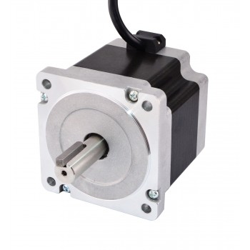 Keilnut Doppelwelle Nema 34 Schrittmotor 1.8 Grad 4.5Nm 5.5A 2.2V CNC Schrittmotor mit 4 Anschlüssen