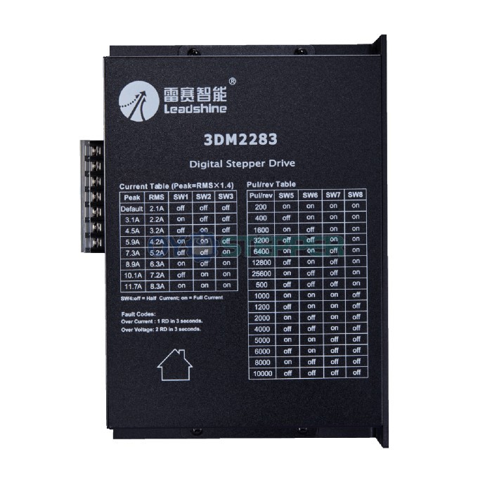 Digitaler Schritttreiber 2,1–11,7 A, 176–253 VAC für 3-Phasen-Schrittmotoren Nema 34, 42, 52