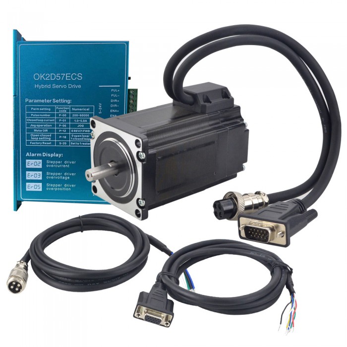 YE-Serie 1-Achsen Closed Loop Schrittmotor CNC Kit YE-Serie 2,0 Nm Nema 23 Motor & Treiber