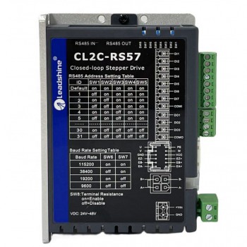 Leadshine CL2C-RS57 0–7 A 20–50 VDC Nema 23 RS485 Closed-Loop-Schritttreiber