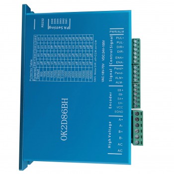 YE-Serie 1-Achsen CNC-Schrittmotor mit geschlossenem Regelkreis 4,8 Nm Nema 34 Closed Loop Schrittmotor und Treiber