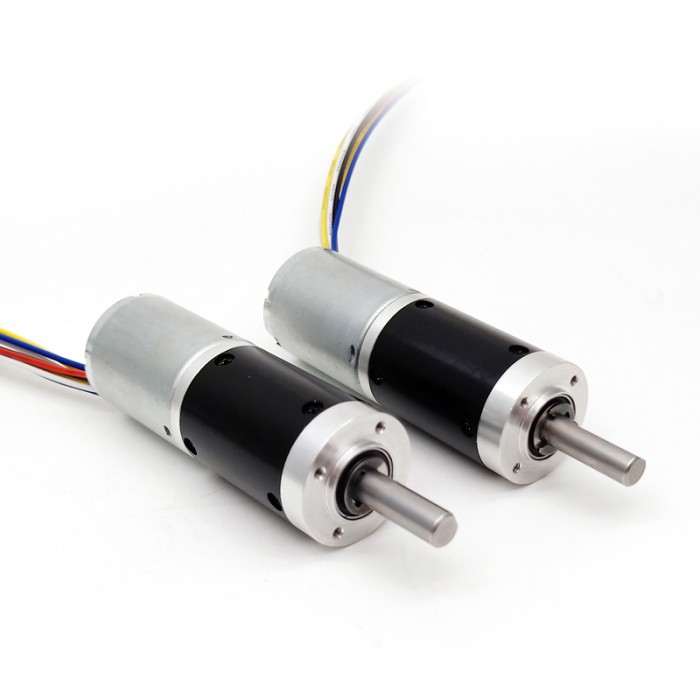 2 Stück BLDC-Getriebemotor GMP24-TEC2430, Ø24 mm, 12V / 24V, 5,0 kg·cm, 2,3W, mit Planetengetriebe