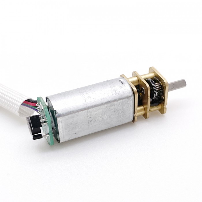 2 Stück DC-Getriebemotor, 6V / 12V, gebürstet, Ø14 mm Gleichstrommotor mit Permanentmagnet