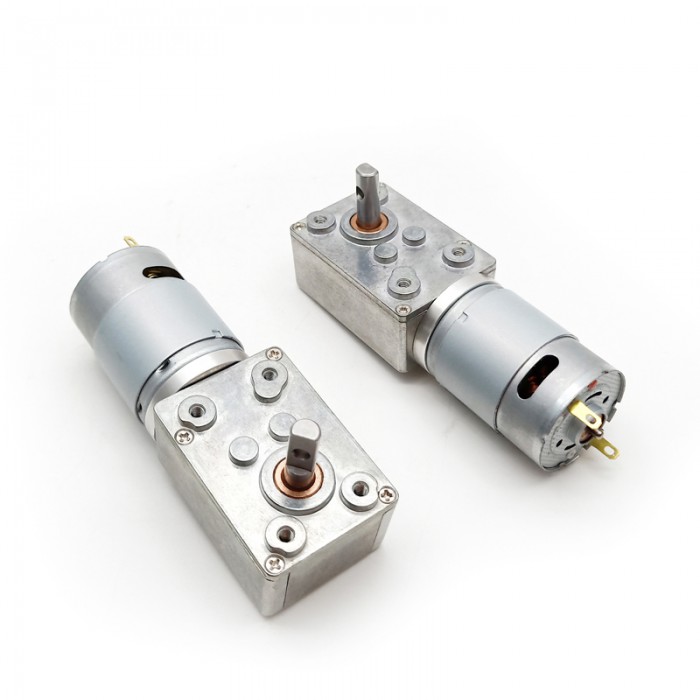 2 Stück DC-Schneckengetriebemotor, 6V / 12V, Permanentmagnet, 8 kg·cm, 32 × 46 mm