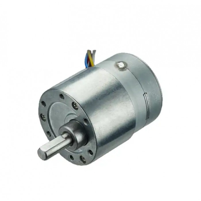 2 Stück 12V Schrittmotor mit Stirnradgetriebe, Permanentmagnet, 7,5°, 200 mA, 130 g·cm, 4 Phasen