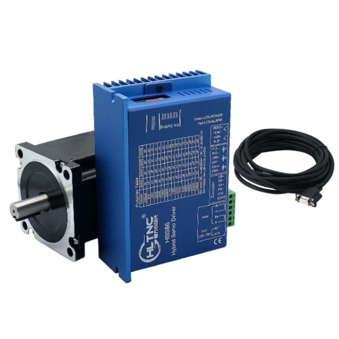 HLTNC Nema 34 Closed Loop Schrittmotor 1,8° 8 Nm & HBS86-Treiber mit Bremse