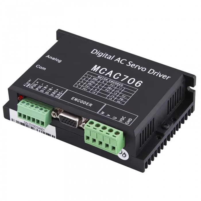 MCAC706 Digitaler AC-Servotreiber, 6A, 20–70V, 200W für bürstenlose AC-Servomotoren
