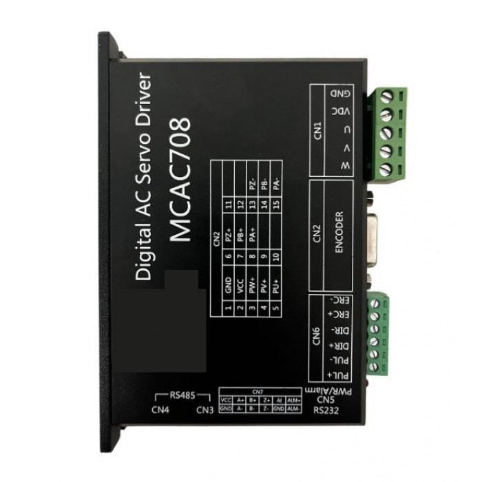 MCAC708 Digitaler AC-Servotreiber, 10A, 24–50V für AC-Servomotoren