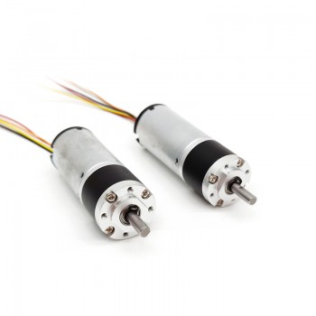 2 Stück BLDC-Getriebemotor MP22-TEC2238, Ø22 mm, 12V / 24V, 3,0 kg·cm, 3W, CW/CCW, mit Planetengetriebe