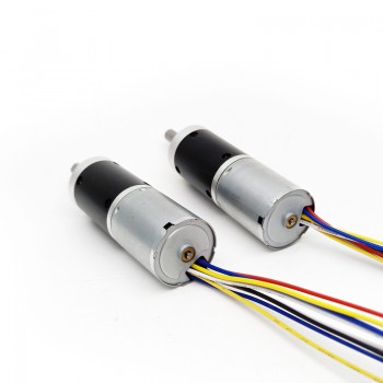 2 Stück BLDC-Getriebemotor GMP24-TEC2430, Ø24 mm, 12V / 24V, 5,0 kg·cm, 2,3W, mit Planetengetriebe