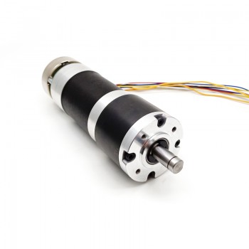 2 Stück BLDC-Getriebemotor GMP60-TEC56100, Ø60 mm, 12V / 24V, 200 kg·cm, 18–132W, mit Planetengetriebe