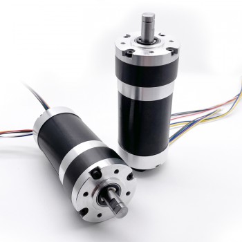 2 Stück BLDC-Getriebemotor GMP60-TEC56100, Ø60 mm, 12V / 24V, 200 kg·cm, 18–132W, mit Planetengetriebe