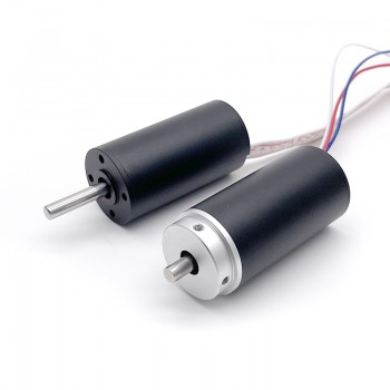 2 Stück bürstenloser, kernloser DC-Motor mit Planetengetriebe, 24V, Ø22 mm