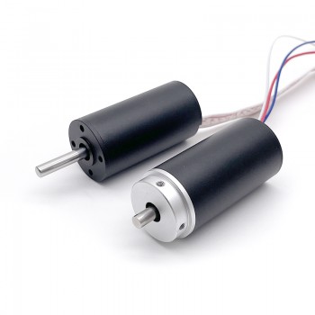2 Stück bürstenloser, kernloser DC-Motor mit Planetengetriebe, 24V, Ø22 mm