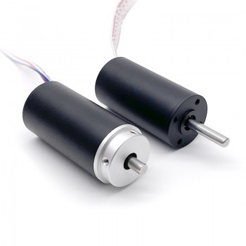 2 Stück bürstenloser, kernloser DC-Motor mit Planetengetriebe, 24V, Ø22 mm