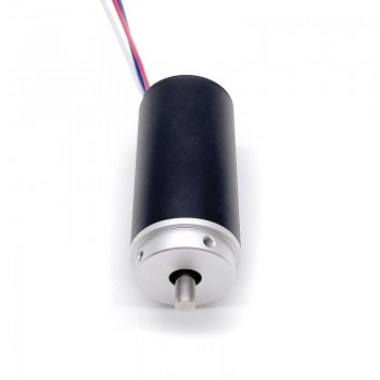 2 Stück bürstenloser, kernloser DC-Motor mit Planetengetriebe, 24V, Ø22 mm