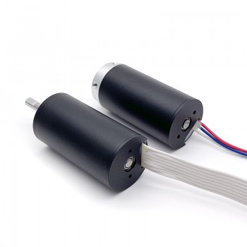 2 Stück bürstenloser, kernloser DC-Motor mit Planetengetriebe, 24V, Ø22 mm