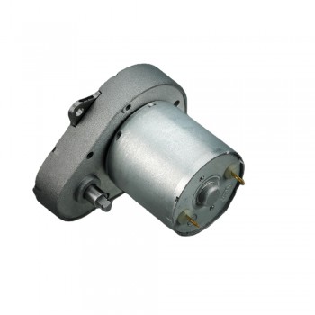 2 Stück DC-Getriebemotor in Tropfenform, 12V / 24V, mit Schneckengetriebe, 5 kg·cm, 48 × 43,5 mm