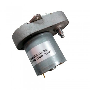 2 Stück DC-Getriebemotor in Tropfenform, 12V / 24V, mit Schneckengetriebe, 5 kg·cm, 48 × 43,5 mm