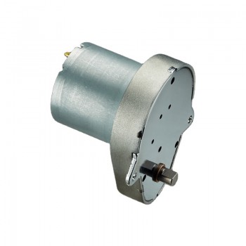 2 Stück DC-Getriebemotor in Tropfenform, 12V / 24V, mit Schneckengetriebe, 5 kg·cm, 48 × 43,5 mm