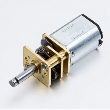 2 Stück Mini DC-Getriebemotor, 2,4V / 5V, Permanentmagnet, gebürstet, 0,5 kg·cm, 12 × 24 mm