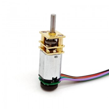 2 Stück Mini DC-Getriebemotor, 2,4V / 5V, Permanentmagnet, gebürstet, 0,5 kg·cm, 12 × 24 mm
