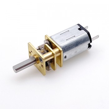 2 Stück Mini DC-Getriebemotor, 2,4V / 5V, Permanentmagnet, gebürstet, 0,5 kg·cm, 12 × 24 mm
