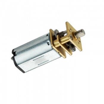 2 Stück PMDC-Getriebemotor, 6V / 12V, mit Stirnradgetriebe, 0,5 kg·cm, gebürstet