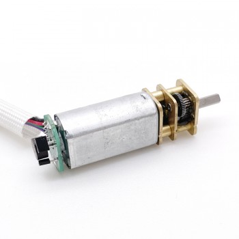 2 Stück DC-Getriebemotor, 6V / 12V, gebürstet, Ø14 mm Gleichstrommotor mit Permanentmagnet