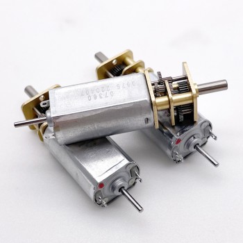 2 Stück DC-Getriebemotor, 6V / 12V, gebürstet, Ø14 mm Gleichstrommotor mit Permanentmagnet